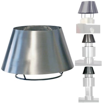 Diamond | RVS schoorsteenkap (CBQ-060 & CBQ-075) | CCX/ST