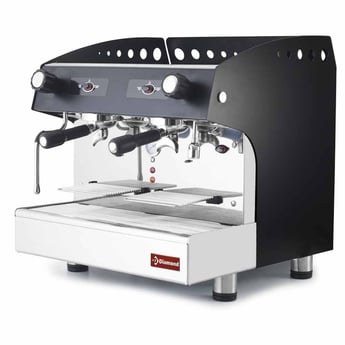 Diamond | Espresso apparaat 2 groepen, half-automatisch - ZWART | COMPACT/2PB