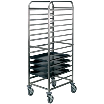 Diamond | Silowagen voor recipiënten 20x 600x400 mm, tussenruimte 75 mm | CP120/B