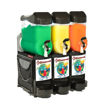 Diamond | Granita & sorbet machine/distributor, 3x 10 liter | FABY-3/CB-R2