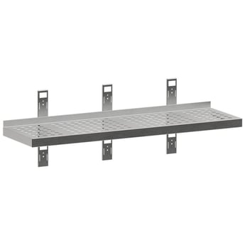 Diamond | Geperforeerd wandrek met 3 steunen en 3 rails | G163-SE3