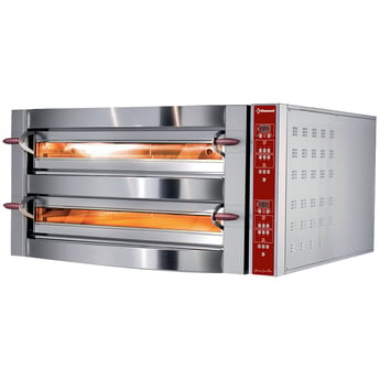 Diamond | Elektrische oven, 2 kamers, 2x 4 pizza's Ø 350 mm | GDX8/35-DP--230/3-