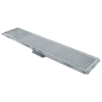 Diamond | Roestvrij stalen vloerafvoergoot 900x300, zijdelingse uitgang | GS93-H
