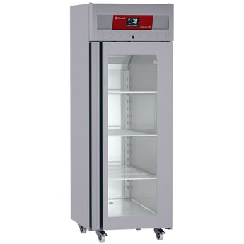 Diamond | Vrieskast geventileerd 700 liter, 1 glazen deur GN 2/1, op wielen | IE70/R9H-G