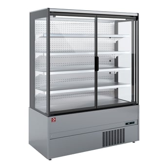 Diamond | Gekoeld wandmeubel, zelfbediening, klapdeuren - FULL INOX | MML20-FX