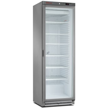 Diamond | Statische diepvrieskast, glazen deur, 400 liter. R.V.S. | NFT402-R2X/G