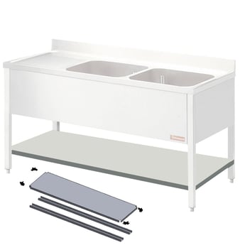 Diamond | Tussentablet voor demonteerbare spoeltafel | RX16-KD