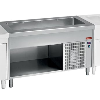 Diamond | Element met gekoelde kuip op open kast 4x GN 1/1 | S80/RCT15-R2