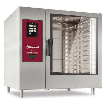 Diamond | Elektrische oven  "TOUCH" met boiler, stoom en convectie 10xGN2/1+ Cleaning | SBET/XC-12-230V/3-