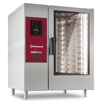 Diamond | Electrische oven "TOUCH" directe stoom en convectie 10x GN 1/1 + Cleaning | SDET/XC-10-230V/3-