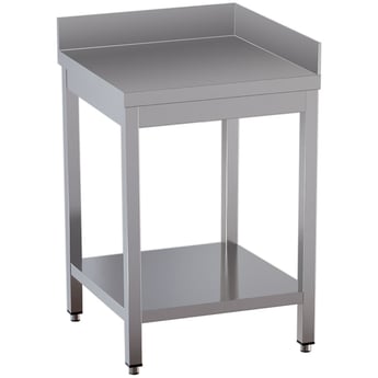 Diamond | Werktafel 90° met onderlegplank en 2 achteropstanden | TL771CD-ST9