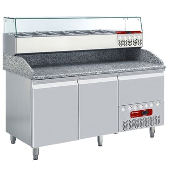 Diamond | Geheel Koelkast tafel & gekoelde structuur : | TP23/P9_SX160G/PP9