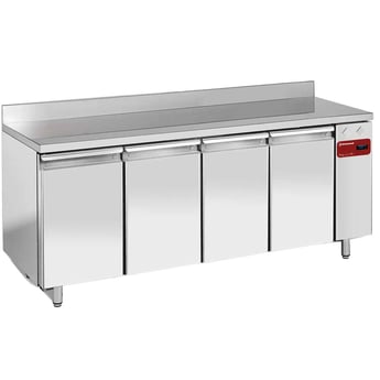 Diamond |  Wand  koeltafel, geventileerd, 4 deuren EN 600x400, 760 liter (zonder groep) | TPS4N/HA