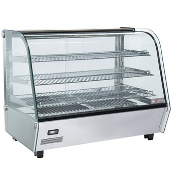 Diverso by Diamond | Verwarmde tafelvitrine, 3 niveaus, gebogen glas | WR-VH16-G6