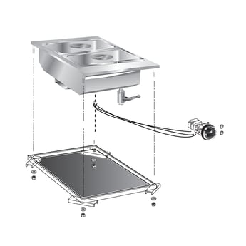 Gastro Inox | Mareno drop-in bainmarie 40 cm - GI-160.543