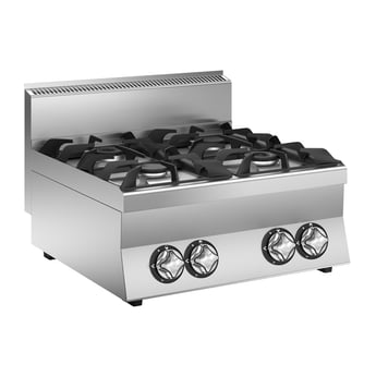 Gastro Inox | Mareno M1-600 gaskooktoestel met 4 branders, 70cm - GI-161.004