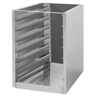 Gastro Inox | Blok van roestvrijstaal voor 6 GN roosters, voor werktafels tot 60cm diep - GI-301.708