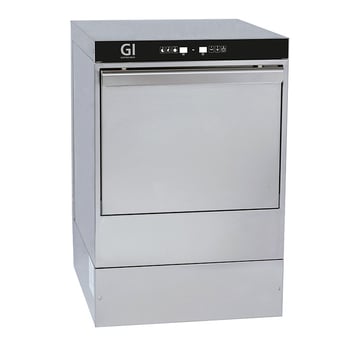Gastro Inox | Gastro-Inox digitale vaatwasmachine met afvoerpomp, zeepdispenser en 40x40cm, 230V - GI-400.204