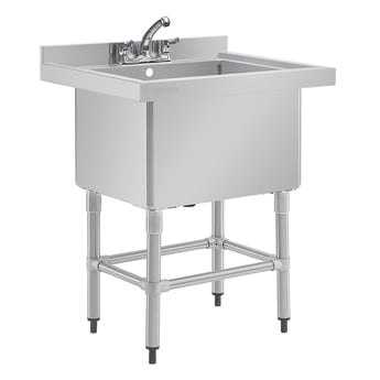Vogue | diepe RVS spoelbak 77x60cm