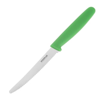 Hygiplas | gekarteld tomatenmes 10cm groen