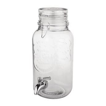 Olympia | drankdispenser met tekst en klemdeksel 3,6Ltr