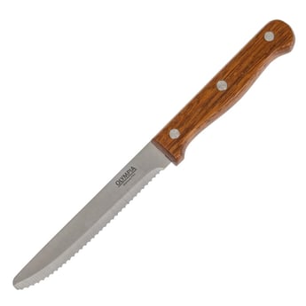 Olympia | steakmessen met ronde punt hout (12 stuks)