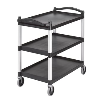 Cambro | KD serveerwagen met 3 bladen zwart