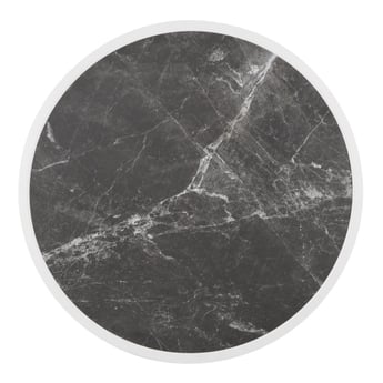 Bolero | Rond Tafelblad Van Glasvezel, Donker Granieteffect, 580mm