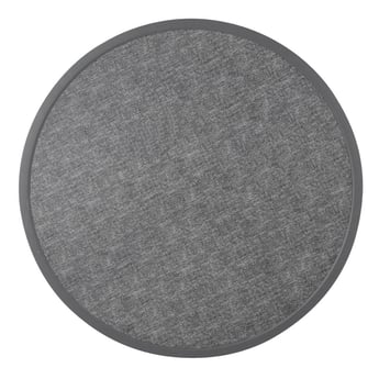Bolero | Rond Tafelblad Van Glasvezel, Geborsteld Zwart 580mm