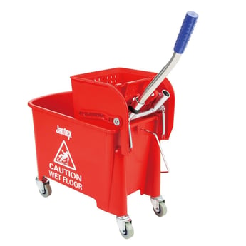 Jantex | Kentucky dweilkar met wringer rood 20L