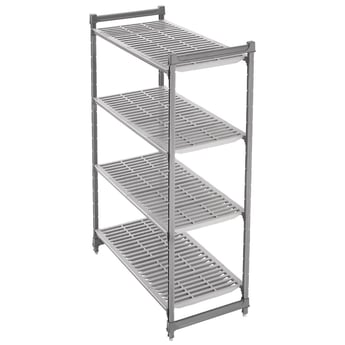 Cambro | stelling 183cm hoog 4 schappen - 46cm diep - 137,5cm breed