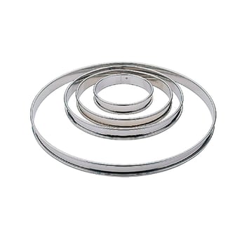 Matfer Bourgeat | platte RVS taartring glad 20cm