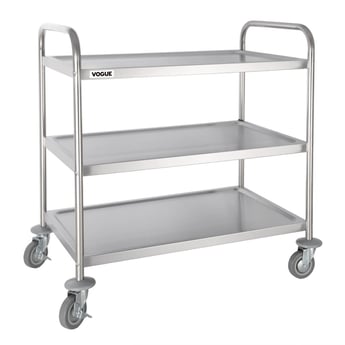 Vogue | RVS serveerwagen 3 plateaus L - 93(h) x 86(b)