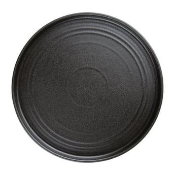 Olympia | Cavolo platte ronde borden 27cm zwart (4 stuks)