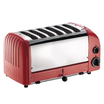 Dualit | Vario broodrooster 6 sleuven rood 60154