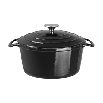 Vogue | ronde inductie braadpan zwart 3,2Ltr