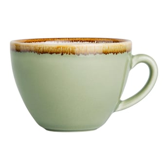 Olympia | Kiln cappuccinokopjes mosgroen 23cl (6 stuks)