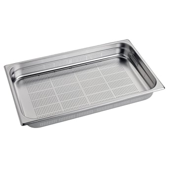 Gastro M | geperforeerde RVS GN 1/1 bak 6,5cm diep