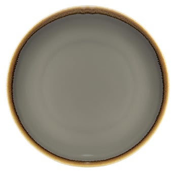 Olympia | Kiln Ronde Coupeborden Grijs 28cm (4 Stuks)