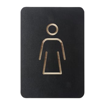 DTM Primera | Europel Pictogram Bord Vrouw Zwart
