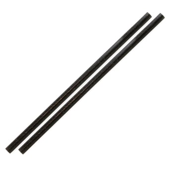 Sier Disposables | Refork rechte rietjes zwart ø 6 mm / 20cm (100 stuks)