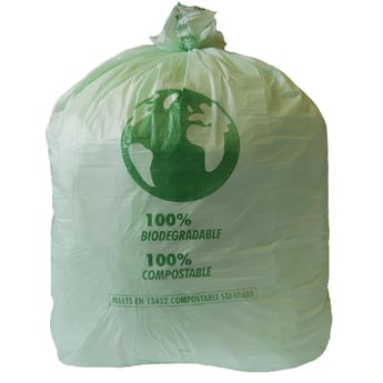 Jantex | Groen Composteerbare Vuilniszakken 90Ltr (20 Stuks)