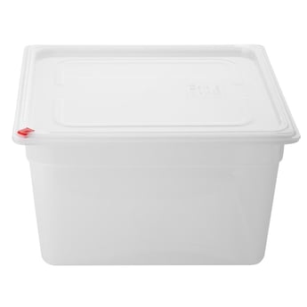 Hygiplas | Click PP GN Container 2/3 met deksel & 7 kleurenclips 200mm 16.1Ltr (4 stuks)