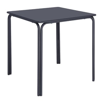 Bolero | Adeline Stalen Vierkante Tafel 700mm Leisteen Blauw
