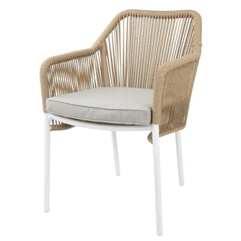 Bolero | Bay PE gevlochten rattan outdoor armstoelen honingkleur (2stuks)