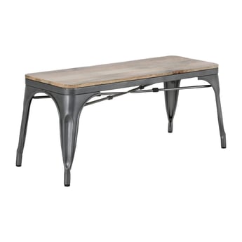 Bolero | Bistro Bank Met Mangohout En Donkergrijze Poten 1000mm (2 stuks)