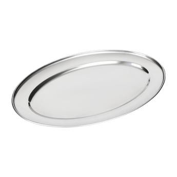 Olympia | ovale RVS serveerschaal 45cm