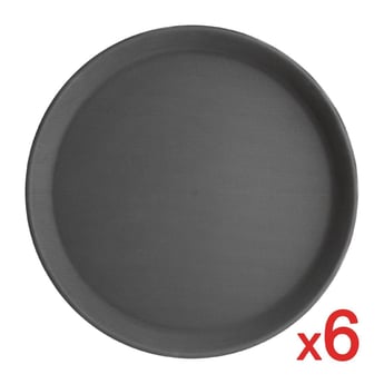 Olympia | Bulk koop 6 Olympia kristallon polypropyleen ronde antislipdienbladen (6 Stuks)