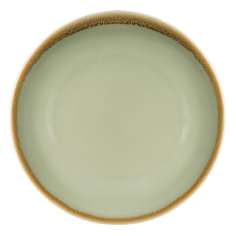 Olympia | Kiln Coupe Borden Mosgroen 23cm (6 Stuks)