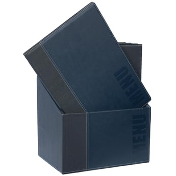 Securit | Contemporary Menuhoezen En Opbergdoos A4 Blauw (20 Stuks)